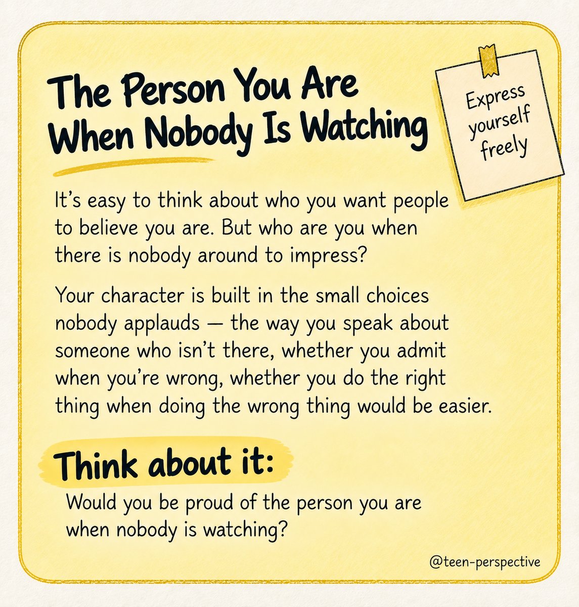 Teen Perspectives writing prompt artwork